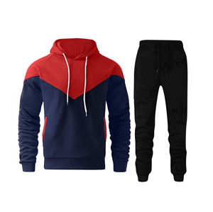 Conjunto de Sudadera con Capucha y Pantalones Deportivos de Punto Multicolor para Hombre, Tallas Grandes, Diseño Personalizado, Transpirable, Ecológico, Informal de Invierno - Product Image 4