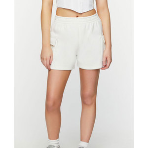 Shorts de jogging pour femmes, design tendance, personnalisés, été, taille élastique, décontractés, en coton, avec poches cargo - Product Image 4