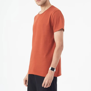Camiseta de Hombre Moderna de Algodón y Poliéster, Manga Corta, Cuello Redondo, Verano, Simple, de Alta Calidad, Casual, Tallas Grandes, Diseño Liso - Product Image 6