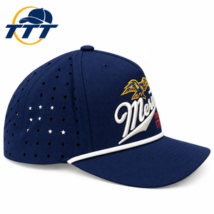 Gorra de Golf Personalizada de 5 Paneles con Logotipo Bordado, Fabricante Vietnamita, Corte Láser, Transpirable, Cierre a Presión, Gorra Deportiva, OEM, ODM, Venta al Por Mayor de Fábrica - Product Image 3