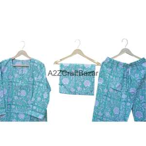 Robe d'hiver artisanale pour femme, imprimé floral romantique de luxe, 100 % coton respirant, taille élastique douce, manches trois-quarts - Product Image 4