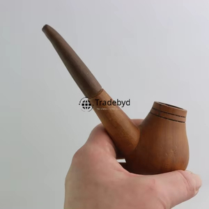 Pipa de Tabaco Moderna de Madera Natural Hecha a Mano, Artesanía Premium Ecológica por Tradebyd - Product Image 2