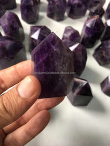 Torre de cristal de amatista púrpura Natural obelisco tallado Reiki piedra curativa para Feng Shui decoración del hogar Material de piedras preciosas - Product Image 6