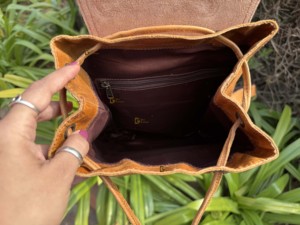 Sac à dos unisexe en cuir véritable, imperméable et multi-usage avec poches élégantes-Produit en vrac en gros - Product Image 6