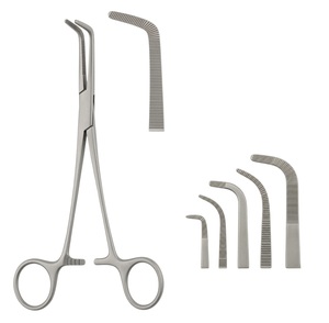 Pinces hémostatiques à angle droit en acier inoxydable, instrument chirurgical pour la chirurgie générale, certifié CE Classe I - Product Image 1