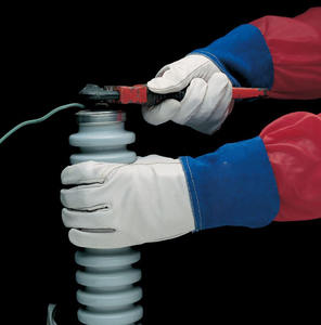 Gants de soudeur TIG en cuir de chèvre grainé de qualité supérieure pour hommes avec manchette en cuir de vachette pleine fleur - Product Image 3