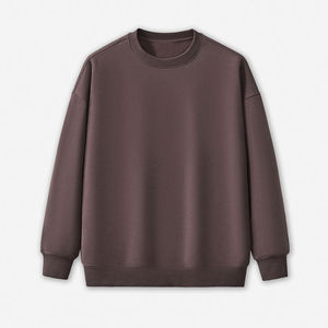 Sudadera de Algodón Personalizada OEM ODM para Mujer, Etiqueta Privada, MOQ Bajo, Sudadera de Cuello Redondo de Corte Holgado para Mujer, Sudadera de Manga Larga - Product Image 1