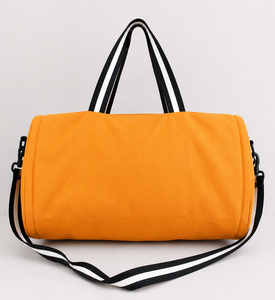 Orange Duffle Fitness <b>Bag</b> Portable Sports Shoulder Luggage Custom Travel Gym <b>Bag</b> - Product Image 1