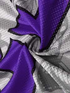 Maillot de football personnalisé en mesh style Californie, coupe oversize streetwear, col en V, respirant, pour le sport, approvisionnement en gros OEM - Product Image 3