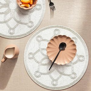 New Arrival Handcrafted Round Glass Beaded <b>Table</b> <b>Mat</b> Beaded Charger Plate Decorative Glitz <b>Table</b> <b>Mat</b> in Wholesale Price - Product Image 4