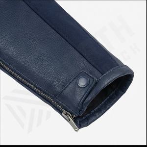 Veste de moto en cuir véritable pour homme de qualité supérieure, nouvelle arrivée, vestes de moto d'hiver, protections amovibles, personnalisables - Product Image 6