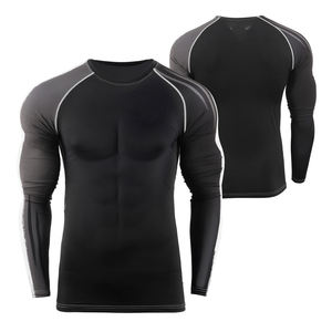 Nouveau design, meilleure qualité, rashguard à manches longues pour homme, couleurs contrastées, vente en gros, faible MOQ, pour la vente en ligne - Product Image 6
