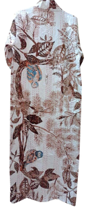 Bata Kimono de Algodón 100% para Mujer, Tejida con Estampado de Bloques y Diseño de Dibujos Animados, Hecha a Mano, Cuello en V, Cintura Elástica, Largo hasta la Rodilla/Completamente Larga, de Naaz Textile - Product Image 3