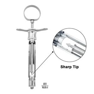 1 Jeringa de Inyección Dental de Acero Inoxidable con Punta Afilada y Gancho, Instrumento Quirúrgico para Dentistas, 1.8 ml - Product Image 6