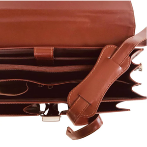 Bolsos para Portátil de Cuero Genuino, Impermeables, de Piel de Vaca, Bolsa de Mano para Portátil, Bolsa de Viaje para Computadoras con Bolsas de Almacenamiento - Product Image 6