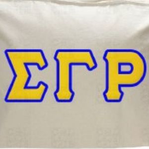 กระเป๋าโท้ทซิปสีขาวลายตัวอักษร Sigma Gamma Rho สำหรับชมรมนักศึกษากรีก กระเป๋าสะพายไหล่สำหรับผู้หญิง ความจุขนาดใหญ่ เหมาะสำหรับใช้ในมหาวิทยาลัยและช้อปปิ้ง - Product Image 6