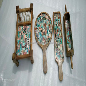 Platos de Madera Ecológicos de Lujo Hechos a Mano con Otros Recubrimientos para Fiestas y Cocina, Exportados por K S de Maharashtra - Product Image 2