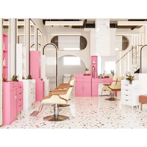 Set di Attrezzature per Salone di Bellezza e Spa con Specchio, Incluso Postazione di Styling per Parrucchieri e Barbieri - Product Image 6