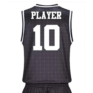 Conjunto de Camiseta de Baloncesto sin Mangas Personalizada, 100% Poliéster, Impresión por Transferencia de Calor, Absorbe la Humedad, Cintura Elástica, Unisex, para Adultos - Product Image 3