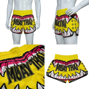 Pantalones Cortos de Muay Thai para Hombre ODM Pro Fighter - Equipo de Kickboxing Ligero con Logotipo Personalizado - Product Image 4