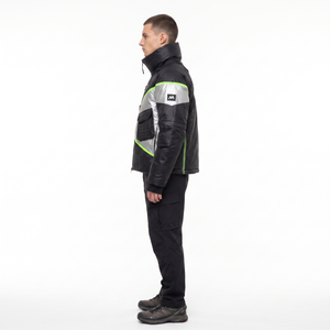 Custom Men's Modular <b>Techwear</b> Puffer <b>Jacket</b> Waterproof GORE-TEX Goose Down Asymmetric B2B OEM Outerwear - Product Image 3