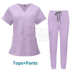 Tenues médicales sur mesure en gros, les plus vendues, à prix abordable, de haute qualité, pour infirmières et médecins, unisexe, en tissu tissé - Product Image 4