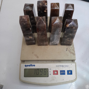 หินแคลเซโดนีสีม่วงธรรมชาติคุณภาพสูงจากอินโดนีเซีย รูปทรงหอคอย ขนาด 95 มม. สำหรับบำบัดรักษา - Product Image 5