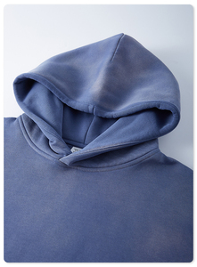 Ensemble de survêtement bleu à capuche pour homme, sweat-shirt à manches longues, poches latérales, coupe classique, style décontracté, hiver, 100% coton - Product Image 4