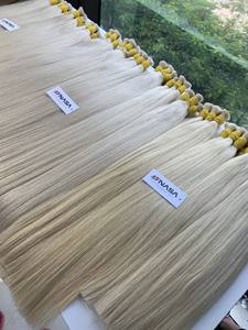 Extensiones de cabello humano 100% de alta calidad, precio de fábrica, extensiones de cabello de estilo recto de la empresa Nasa, cabello de un solo donante - Product Image 6
