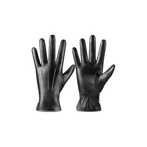 ABRA SPORTS Genuine Sheepskin Leather <b>Touchscreen</b> <b>Gloves</b> for Men-Striped Wrist-Length - Product Image 2