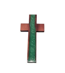 Cruz hecha a mano de madera de olivo de resina epoxi de gran venta, perfecta para boda, bautismo, inauguración de la casa, regalos de cumpleaños y Navidad, nuevo - Product Image 1