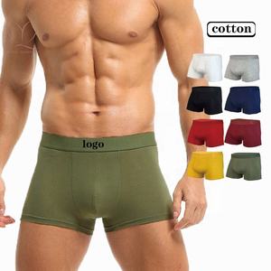 Calzoncillos bóxer de punto transpirables de spandex/nailon para hombre, los más vendidos, suaves y cómodos, de tiro medio, con logo en la cintura, ropa interior para adultos. - Product Image 2