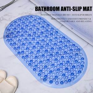 Alfombrilla de Baño Antideslizante Extra Larga, Resistente al Moho, con Diseño de Ventosas y Piedras Antideslizantes, de PVC, Lavable a Máquina - Product Image 2