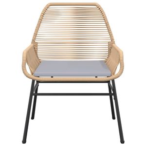 Ensemble de salle à manger de jardin gris clair et marron - Product Image 6