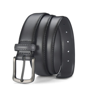 Nuevo Cinturón de Cuero Genuino de Piel de Vaca para Hombre, Estilo Vintage, Informal de Negocios, con Hebilla de Aleación - Product Image 4