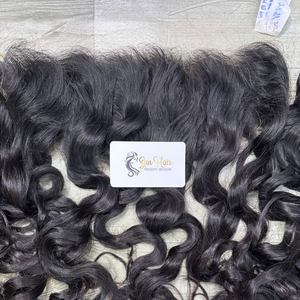 Sun Hair Company Extensions de cheveux humains vierges vietnamiens bruts, tissage Ocean Curl Machine Weft, couleur noir naturel - Product Image 3