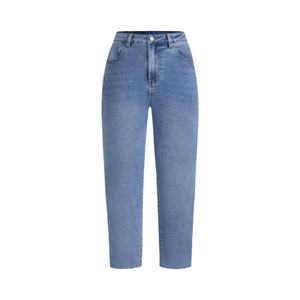 Jeans Formales Transpirables de la Mejor Calidad para Mujer, Último Estilo de Diseñador, Corte Regular, Oxford, Lavado Veraniego, OEM/ODM Personalizado - Product Image 1