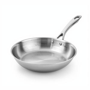 Heavy Duty Stainless Steel Fry <b>Pan</b> 22cm South Africa Tri Ply Cooking <b>Pan</b> Export Supplier - Product Image 1