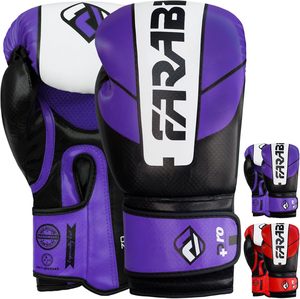 Farabi Wholesale High Quality Pro-Series Boxing Gloves Muay Thai Training MMA Hook Loop Closure PU Leather Adjustable Wrist - Product Image 1