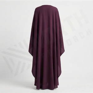 Vestido largo islámico transpirable de secado rápido para mujer, Abaya en venta, servicios OEM, el mejor diseño, color personalizado, ropa modesta para damas. - Product Image 2