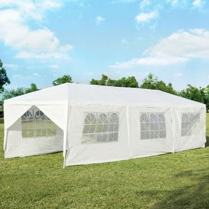 Tenda per Matrimoni ed Eventi all'Aperto 10 x 30 Piedi con 6 Pareti Laterali Rimovibili e 2 Ingressi - Product Image 3