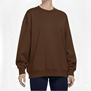 Sudadera de Moda para Mujer, Invierno, Casual, Manga Larga, Cuello Redondo, Estampado Personalizable en la Parte Delantera, 100% Algodón, Estilo Urbano - Product Image 1