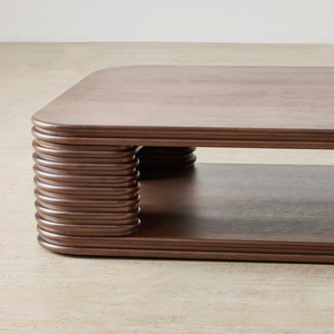 Mesa de Centro Extensible Convertible de Madera Maciza de Lujo Moderno – Mesa de Centro de Diseño para Sala de Estar - Product Image 5