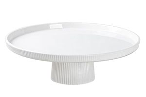 <b>Round</b> aluminium powder coated customizable Cake Stand in <b>White</b> Pink Red Reusable Dessert Display for Party <b>Table</b> Centerpiece - Product Image 2