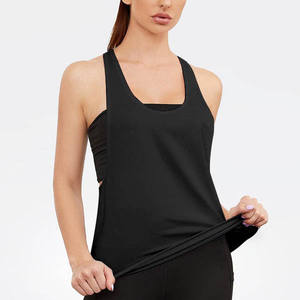 Camiseta Deportiva Informal sin Mangas para Mujer, Camiseta de Gimnasio Holgada, Camiseta Deportiva de Yoga para Mujer, Venta al por Mayor para Fitness - Product Image 1