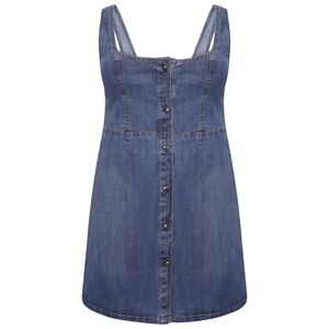 Robe en jean grande taille pour femme, personnalisable, en coton, décontractée, pour l'été, vêtement d'extérieur féminin de haute qualité - Product Image 5
