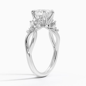 BOJ <b>Ring</b> 083 Pear Cut 925 <b>Silver</b> Flower Cluster <b>Solitaire</b> Diamond <b>Ring</b> 2ct D Color VVS1 Moissanite GRA Certified Low Price - Product Image 2