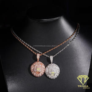 จี้รูปหน้าสัตว์สุดหรู ทำจากเงินแท้ 925 และเพชรโมอิสซาไนต์ พร้อมดีไซน์ขนสัตว์แบบ 3 มิติอย่างละเอียด - Product Image 5