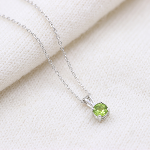 Collier de mariage pour femme en argent 925 plaqué or rose, serti de pierres précieuses péridot géométriques, prix de gros, bijoux fins, cadeau - Product Image 5