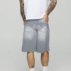 Pantalones Cortos de Mezclilla de 5 Pulgadas de Alta Calidad con Logotipo Personalizado, Transpirables, para Hombres de Talla Grande, Verano, Corte Recto, Tejidos en Pakistán - Product Image 4